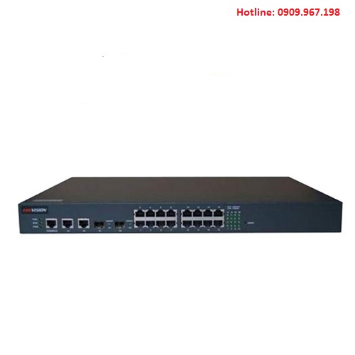 Switch PoE 16 cổng 100M Ethernet Hikvision DS-3D2216P